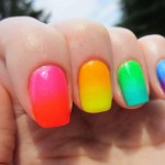 Uma mão ou unhas de cada cor: porque não? unhas multi coloridas