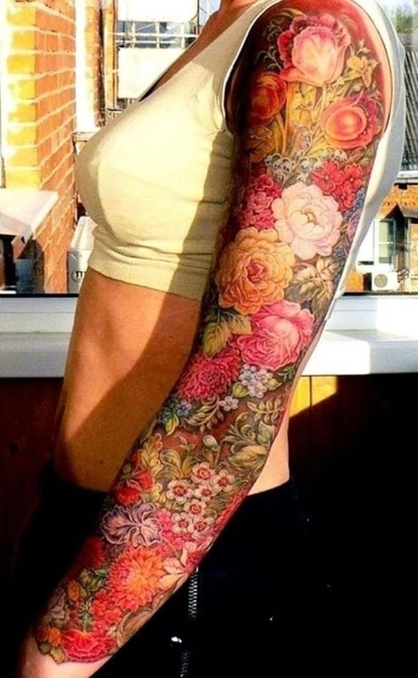 Tatuagem de flores