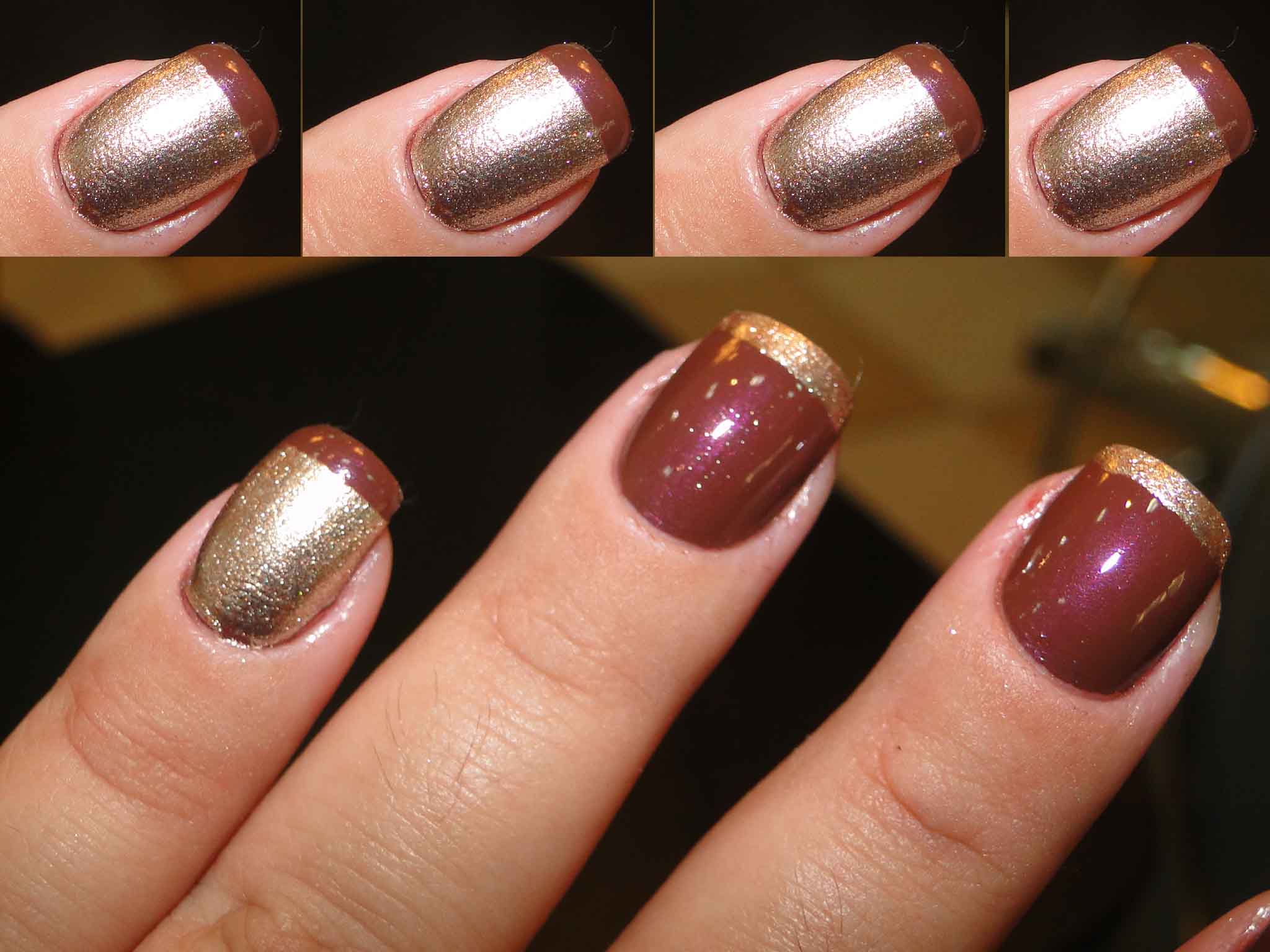 unhas com inglesinha