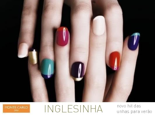 unhas coloridas