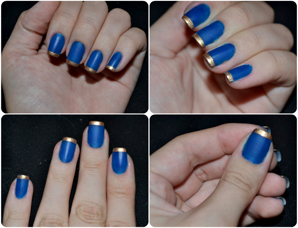 inglesinha dourada e azul