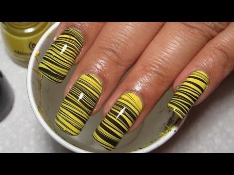 unhas marmorizadas listradas