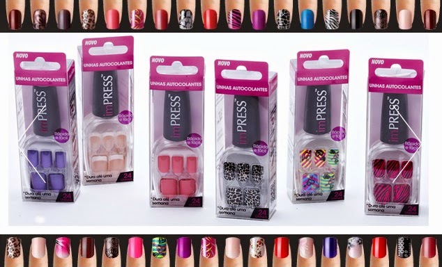 unhas autocolantes imPress