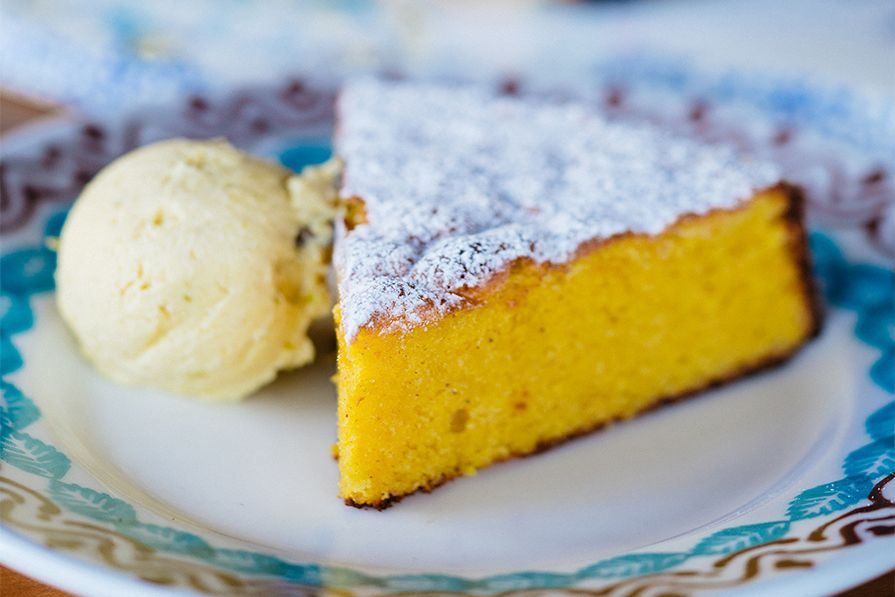 bolo de farinha de amêndoa