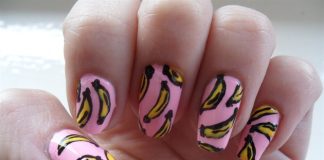 unhas com frutas