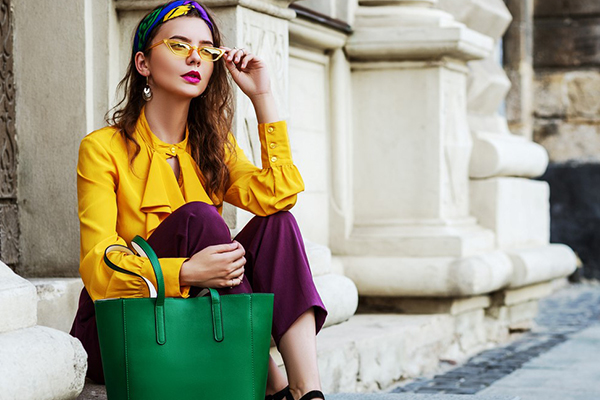cores vibrantes look